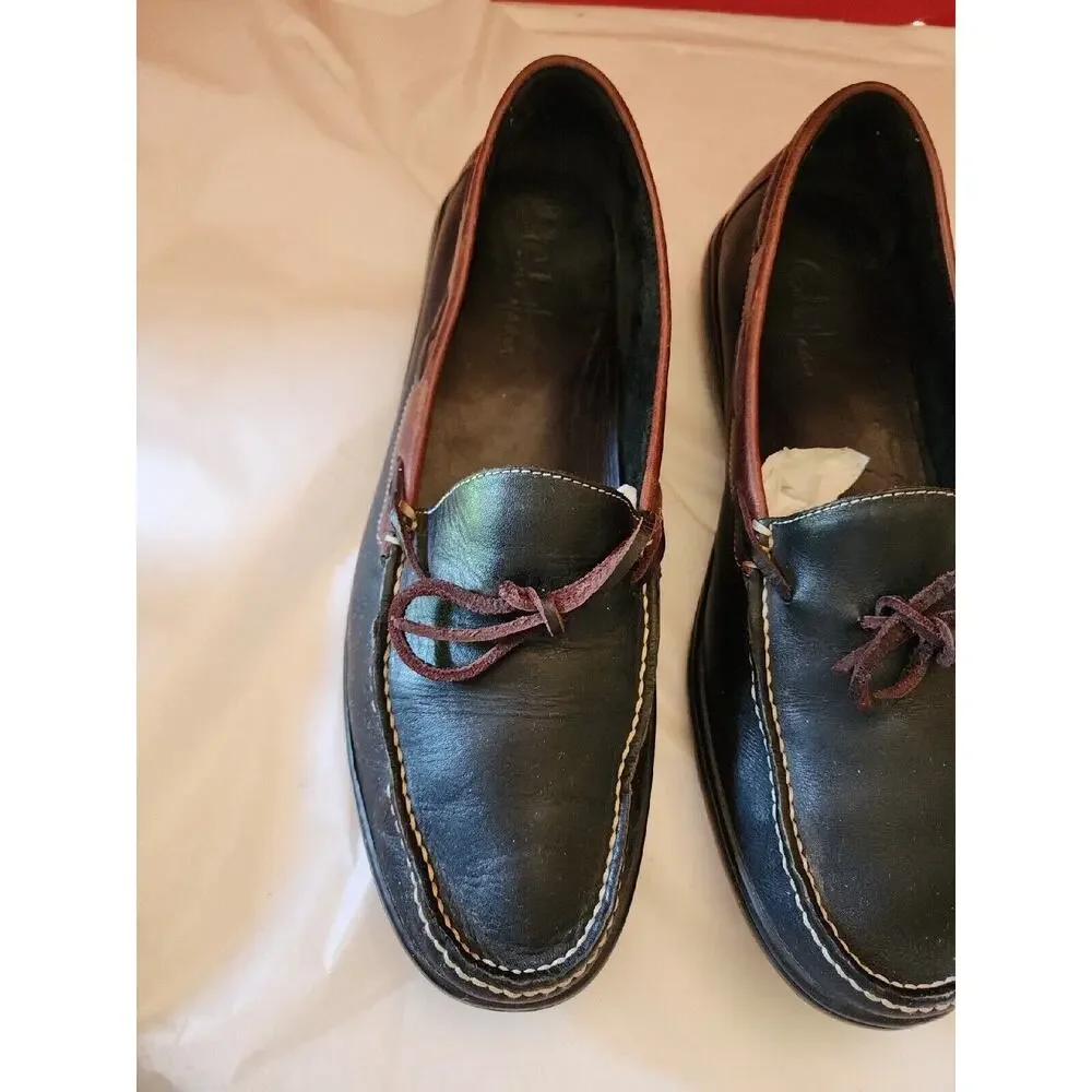 COLE HAAN MOCCASIN LOAFER C08940 BROWN LEATHER SIZE 12 M